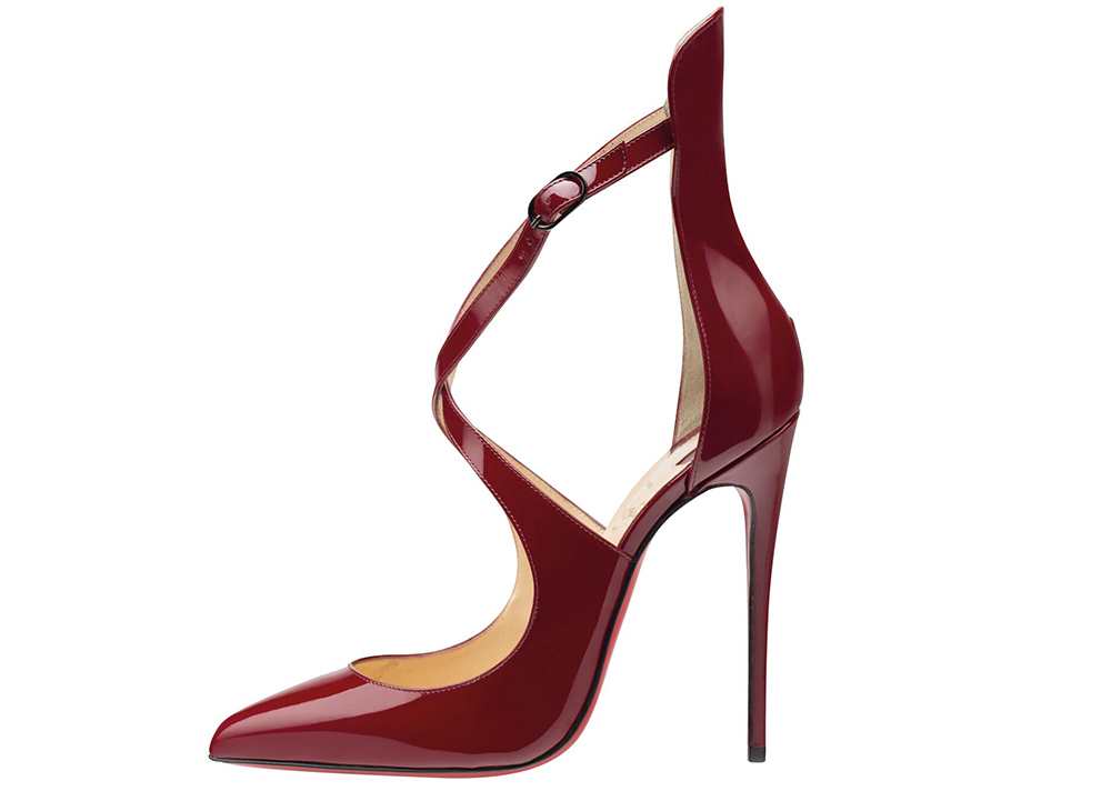 strappy red bottom heels