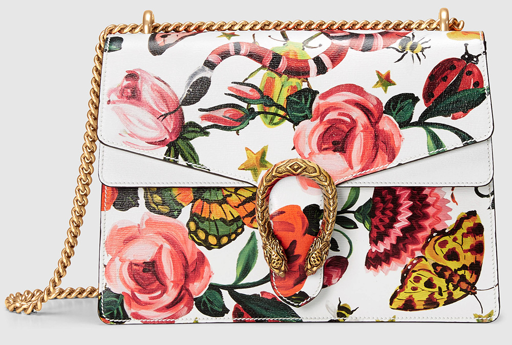 gucci bag with flowers