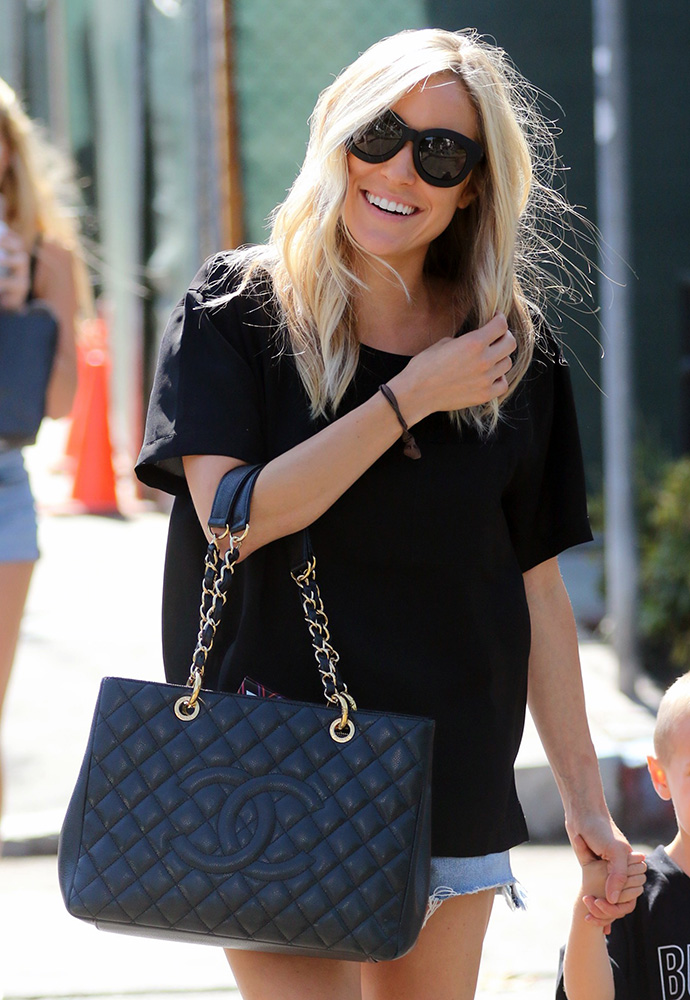 Kristin Cavallari Uses a Chanel Tote as a Baby Bag - PurseBlog