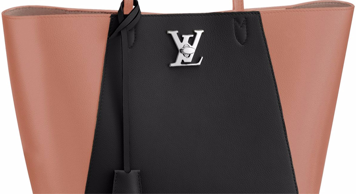 Louis Vuitton Lockme Cabas Tote Red Leather