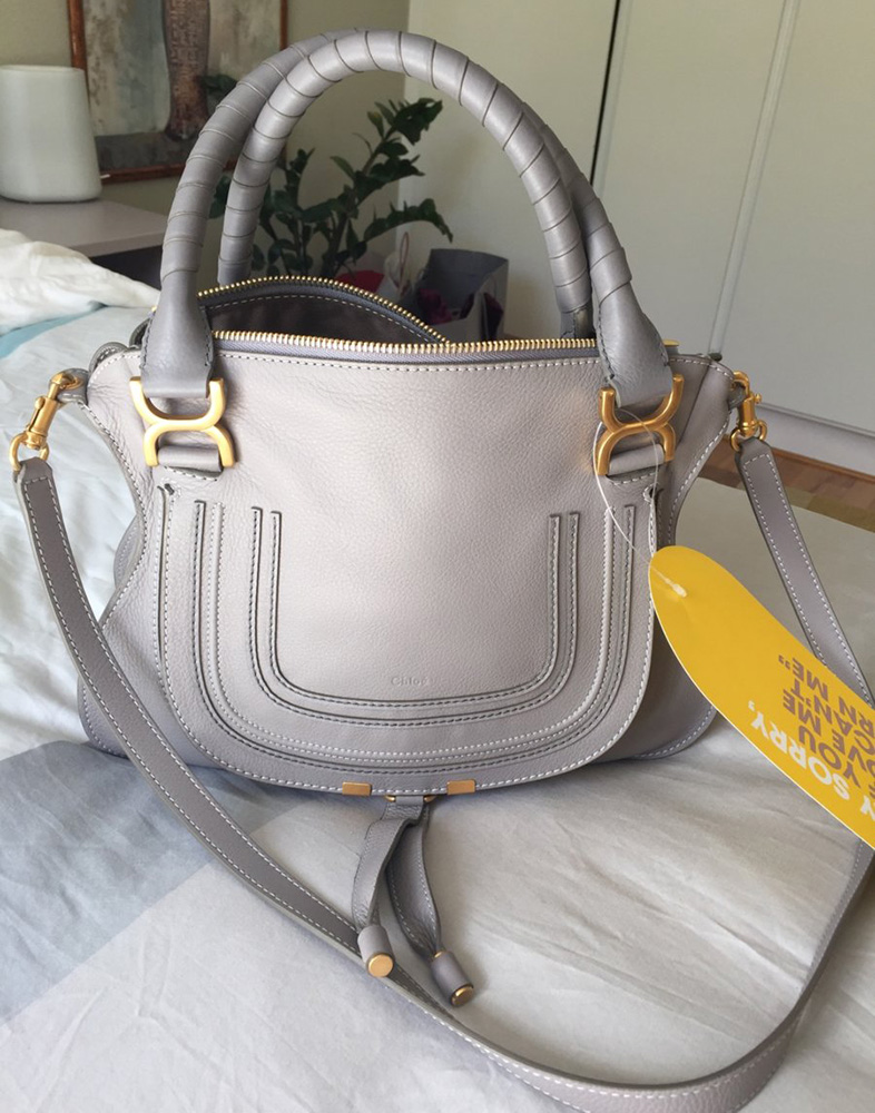 chloe marcie bag grey