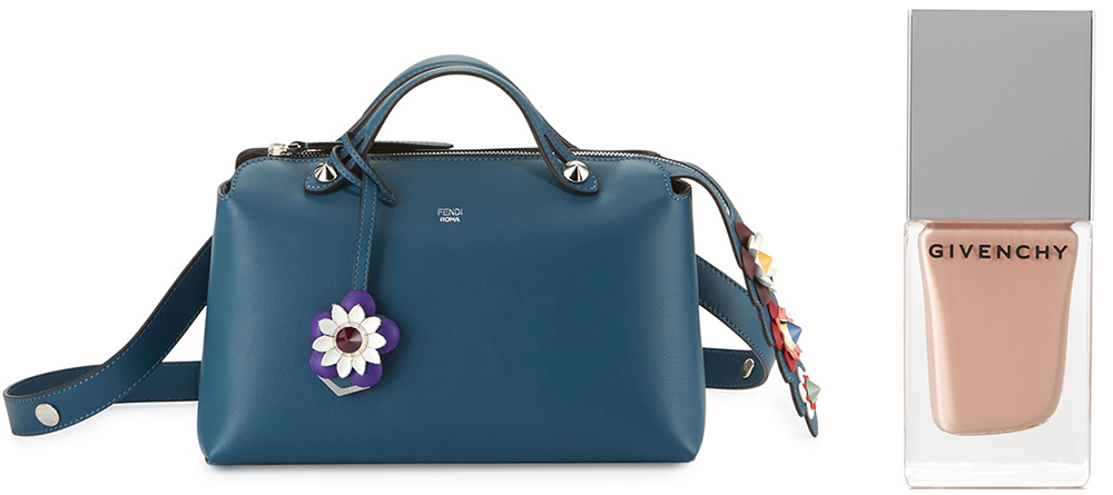 Fendi Small By the Way Flower Satchel Bag: $2,250 via Neiman Marcus Yves Saint Laurent Jaune Babouche La Laque Couture Nail Polish: $25 via Net-a-Porter
