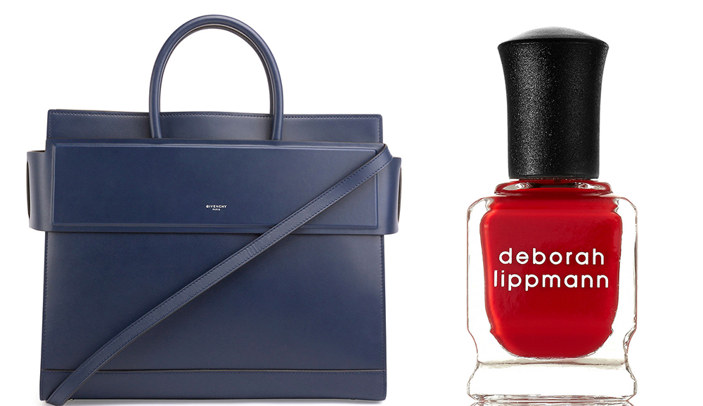 Givenchy Horizon Medium Leather Satchel Bag: $2,690 via Neiman Marcus Deborah Lippmann My Old Flame Nail Polish: $18 via Net-a-Porter