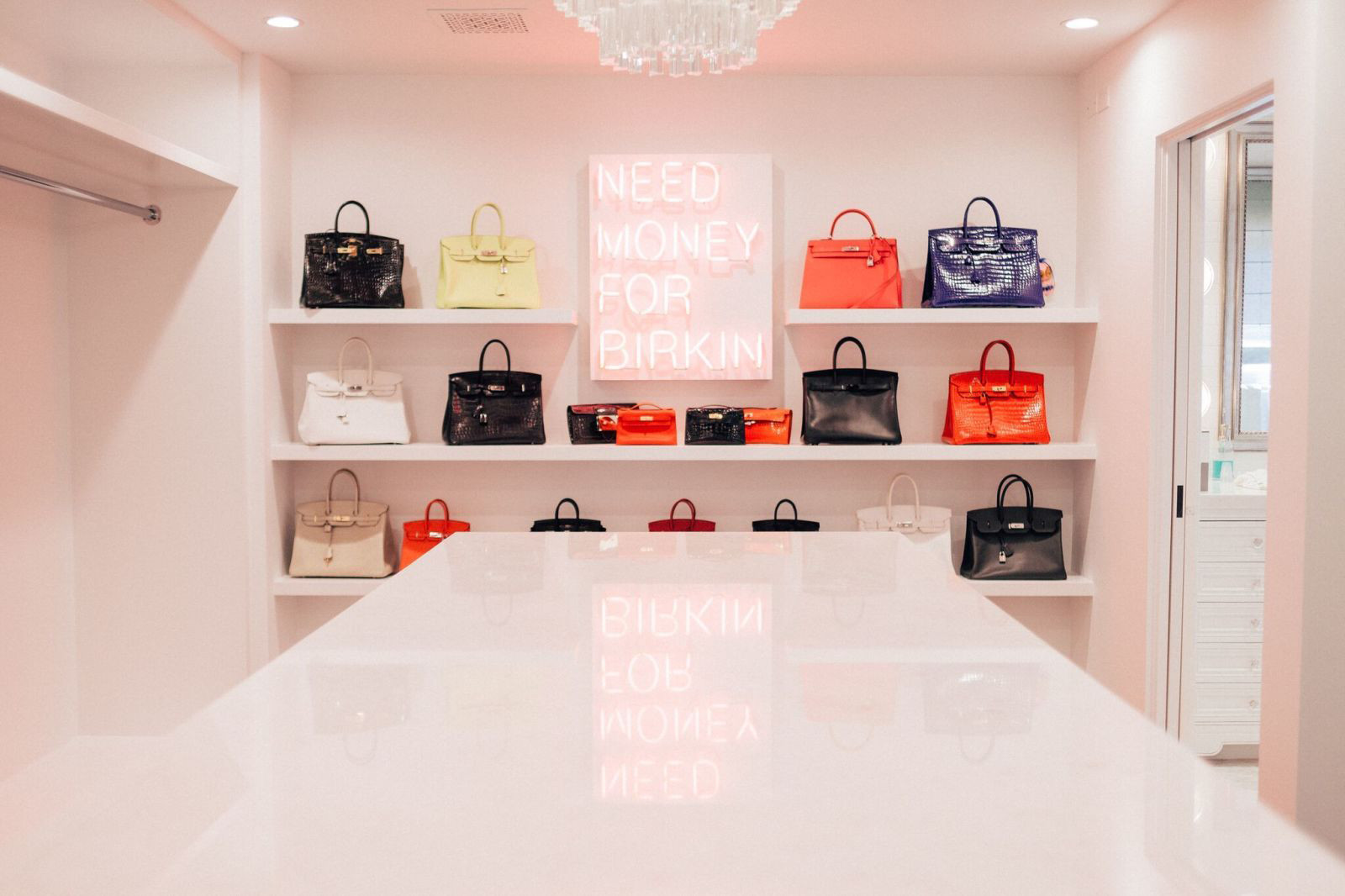 Kris Jenner Hermes Closet