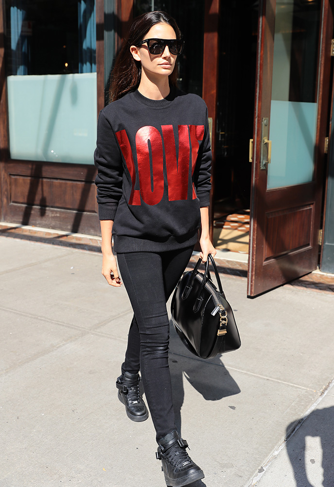 Just Can't Get Enough: Lily Aldridge and Her Givenchy Antigona Bag -  PurseBlog
