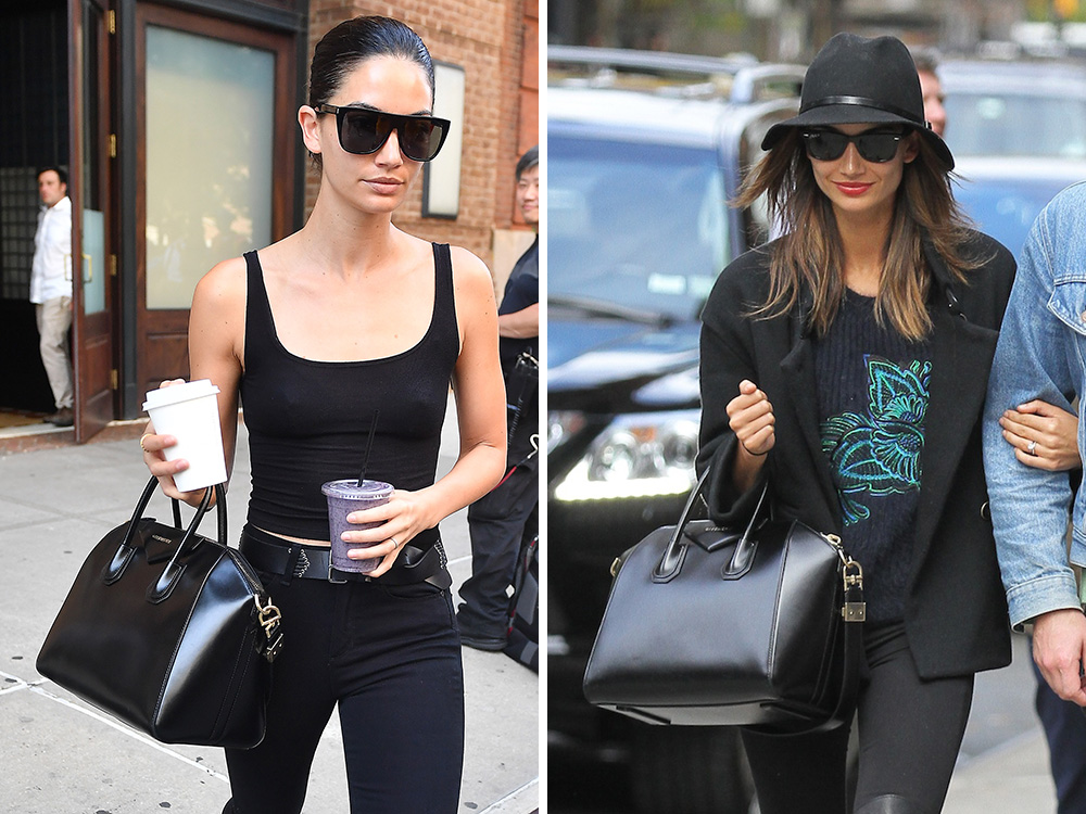 Just Can't Get Enough: Lily Aldridge and Her Givenchy Antigona Bag -  PurseBlog