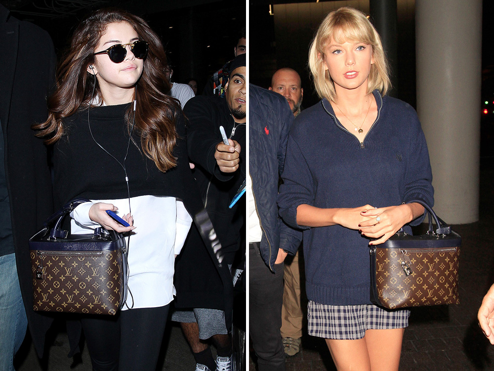 Rihanna and Selena Gomez with the Louis Vuitton Monogram Bag