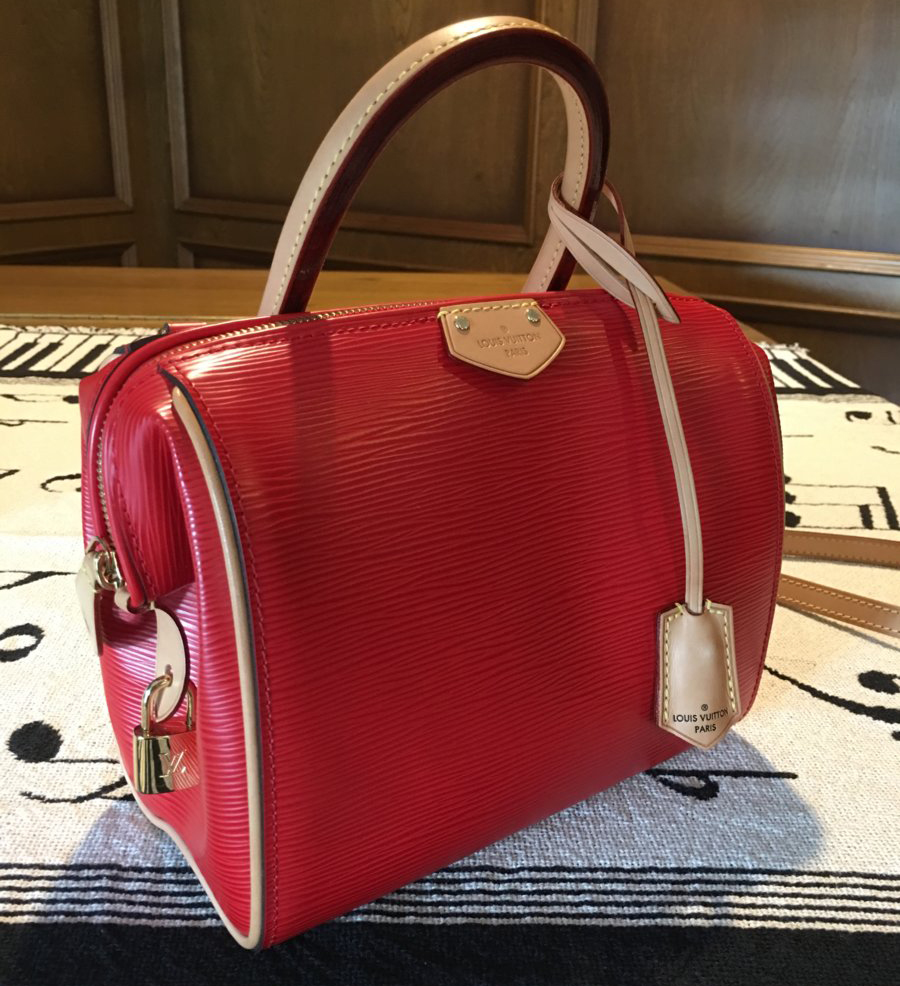 tPF Member: Annawakes Bag: Louis Vuitton Coquelicot Epi Leather Doc BB Bag Shop: Similar styles via Vestiaire Collective