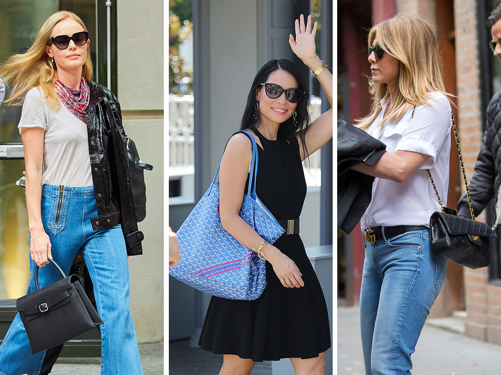 Reviewing Jennifer Aniston's Handbag Collection  Chanel, Louis Vuitton,  Celine, Chloe and more 