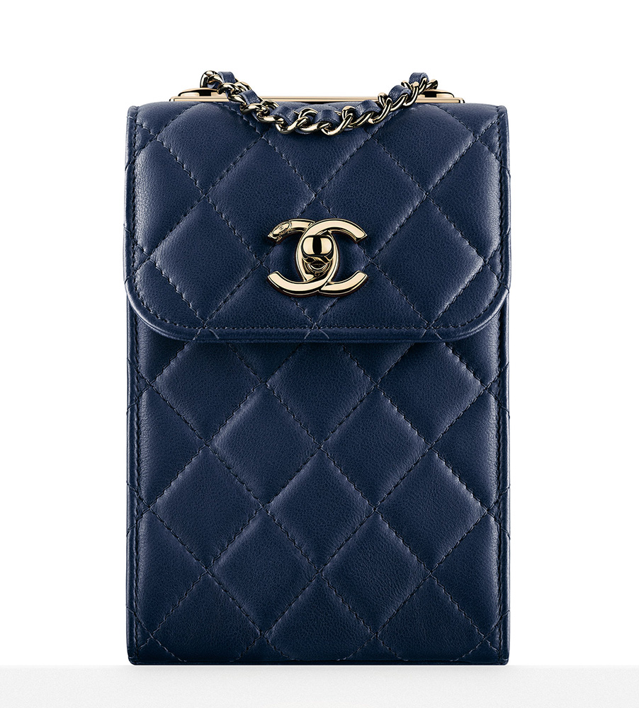 chanel phone bag on chain