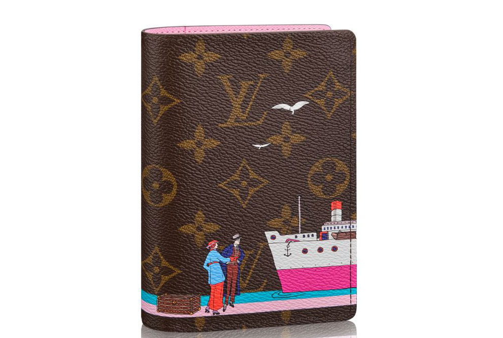 LOUIS VUITTON Monogram 2016 Christmas Animation Passport Cover