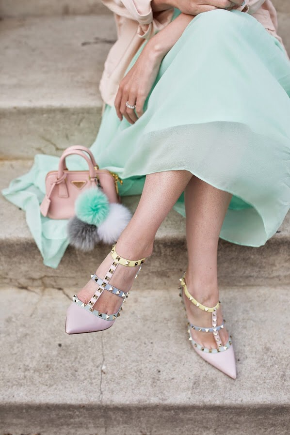 valentino turquoise shoes