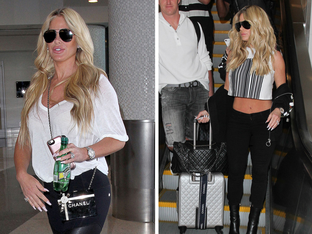 Kim Zolciak Biermann's White Light Up Bag