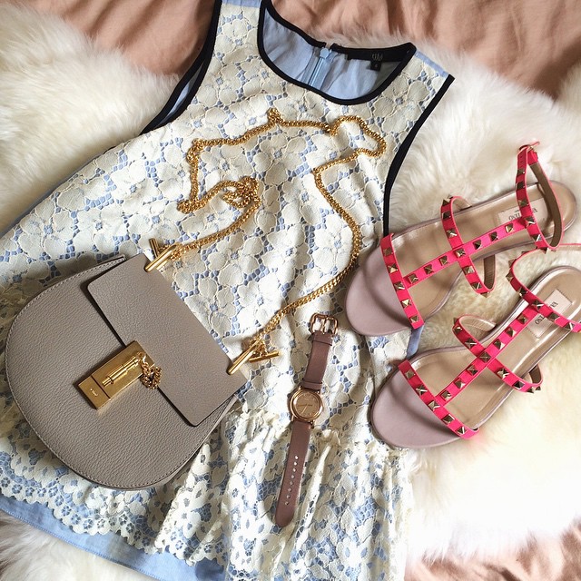 tPG Member: Mademoisellexo Shoes: Valentino Rockstud Flat Sandals Shop: $975 via Neiman Marcus
