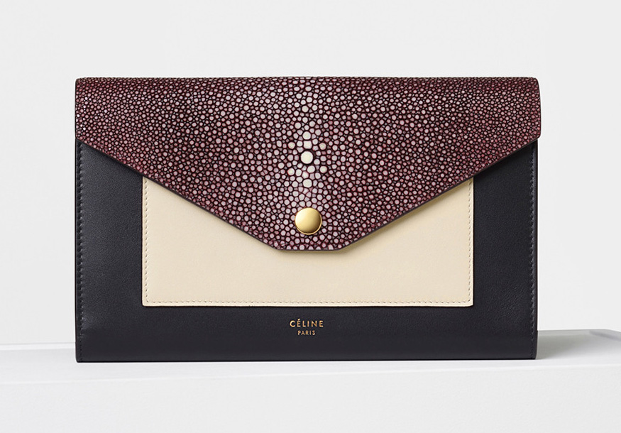 celine-pocket-large-flap-on-chain-burgundy-shagreen