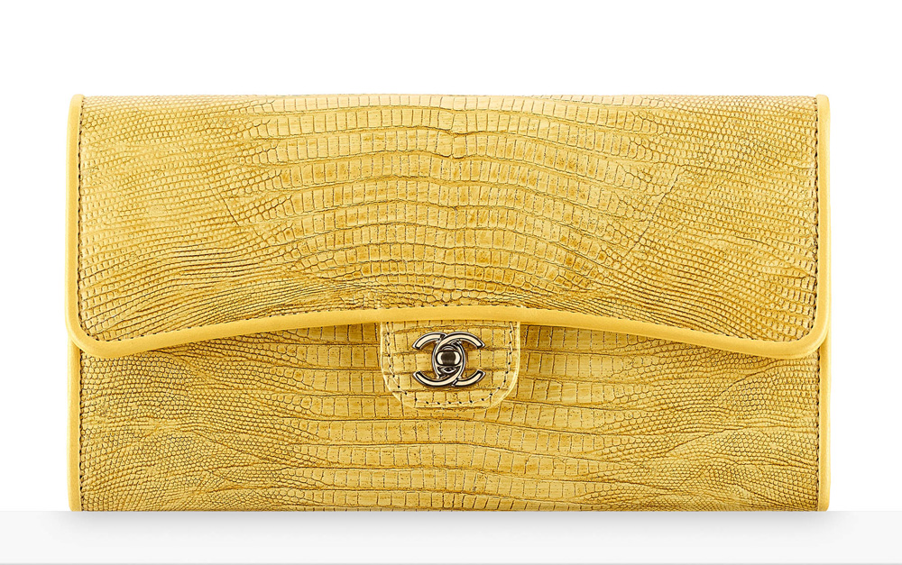 chanel-lizard-flap-wallet-yellow-2450