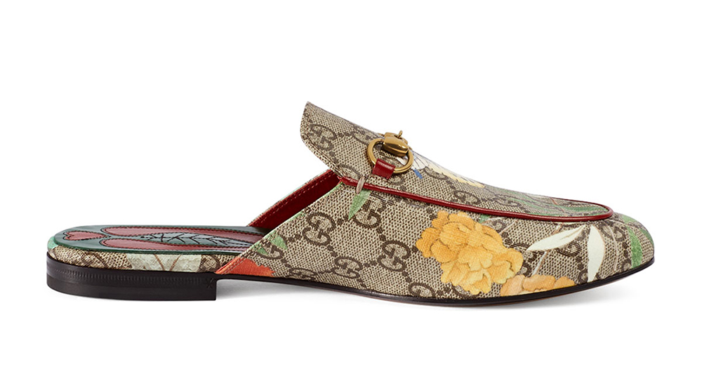 gucci princetown floral mules