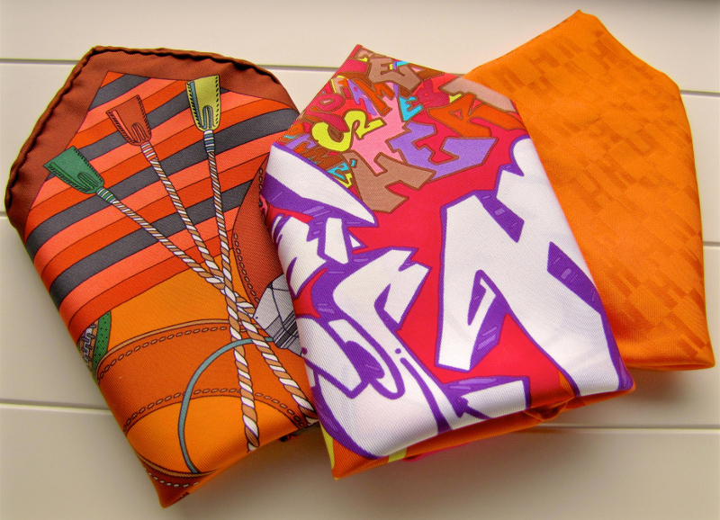 tPF Member: the_black_tie_dryer Pocket Squares: Madame Cuir, Graffiti, and Grand H