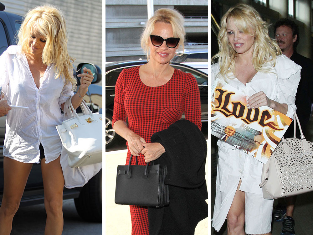 CBD Oil, Love Crystals And A Surprising Scrunchie Alternative: What's  Inside Pamela Anderson's Handbag | British Vogue