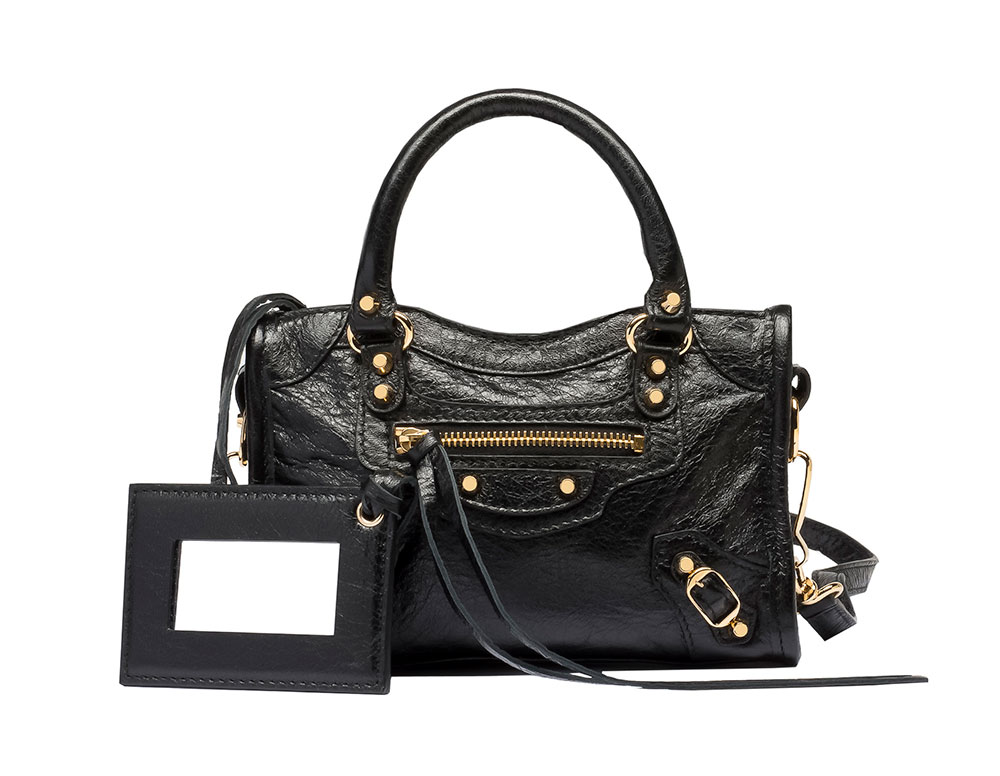 Balenciaga Embossed Croc Metallic Edge City Bag in size mini Luxury Bags   Wallets on Carousell