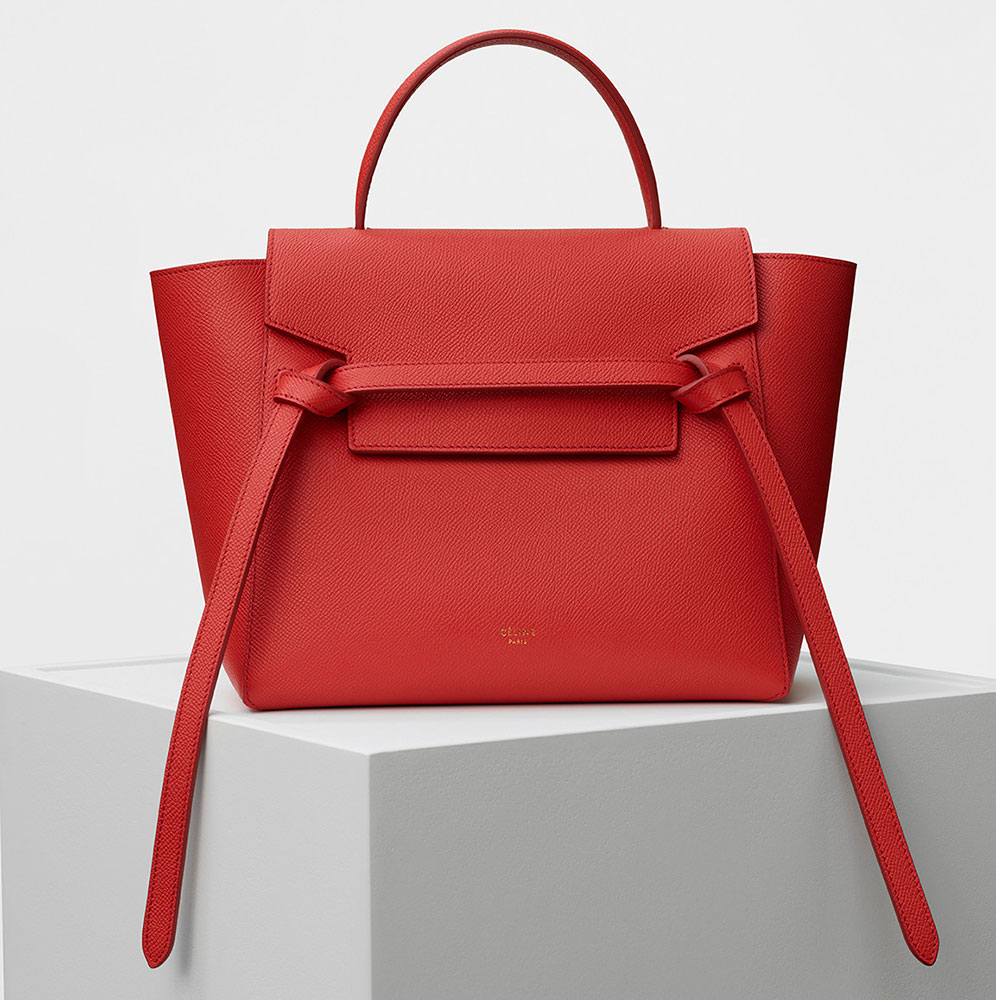 celine red purse