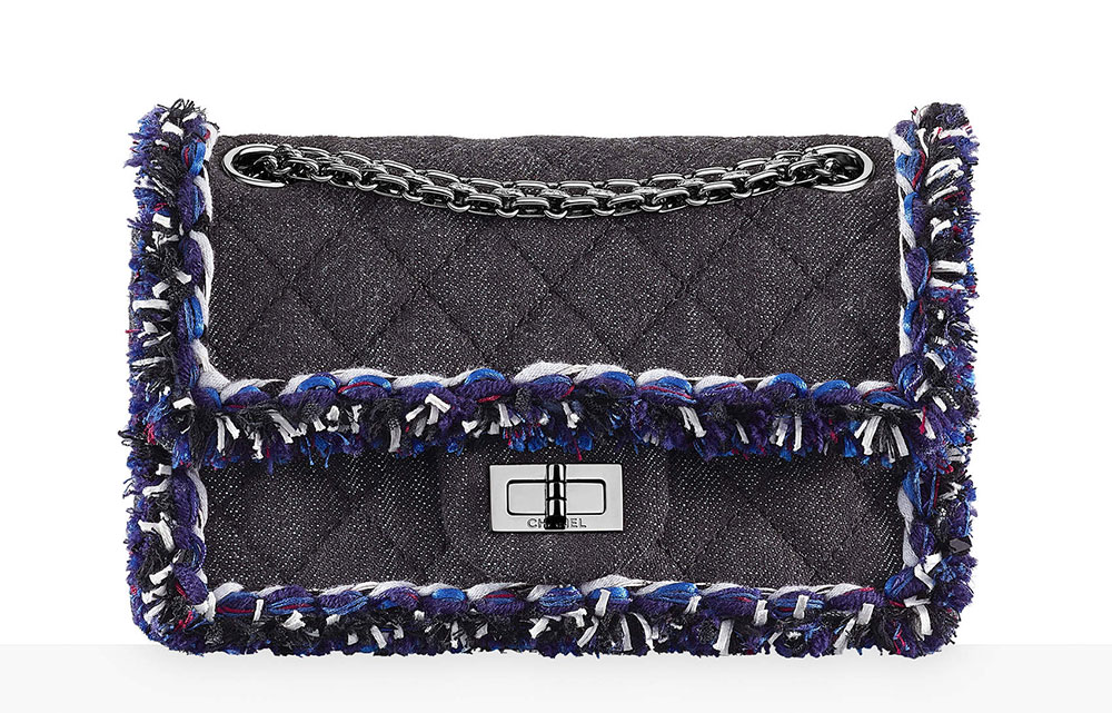 Chanel Releases Its Gest Lookbook Ever For Pre Collection Spring Chanel 2 55 Denim Flap Bag