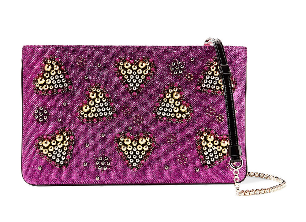 christian louboutin heart clutch christian louboutin heart clutch