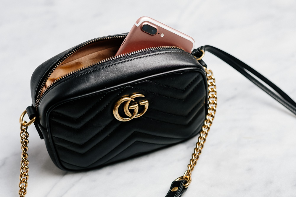 gucci marmont small camera bag review