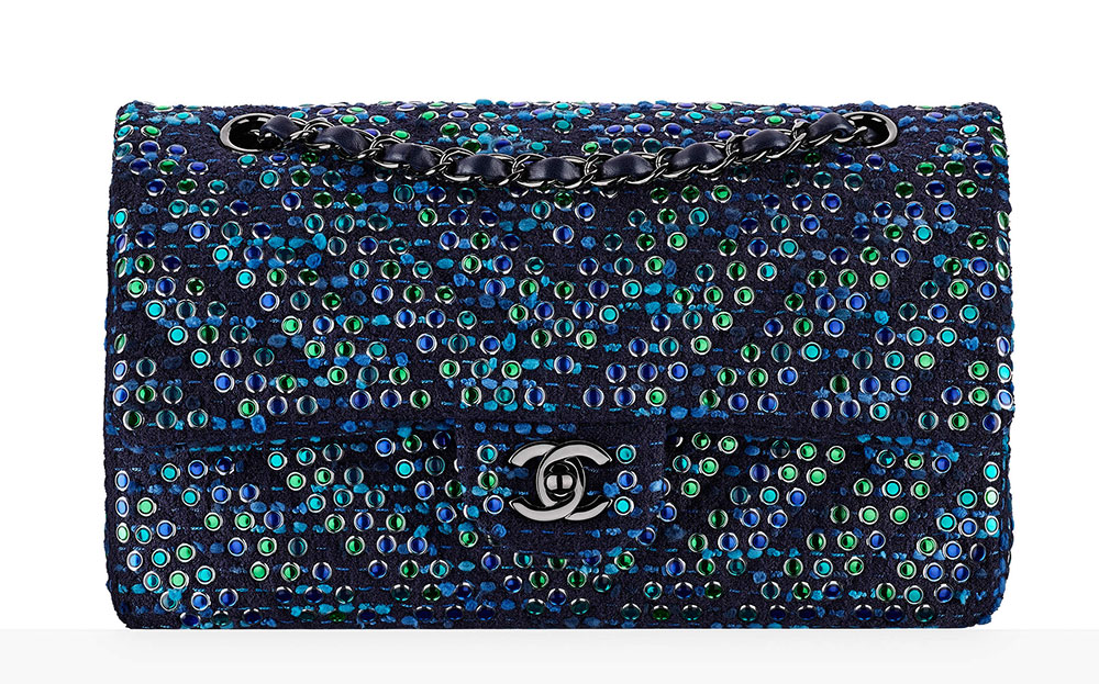 Chanel 2017 FW Cross Rare Denim Blue Flap · INTO