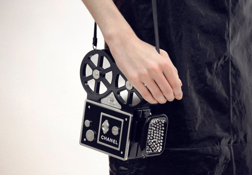 Chanel Plexiglass Globe Clutch - Black Clutches, Handbags