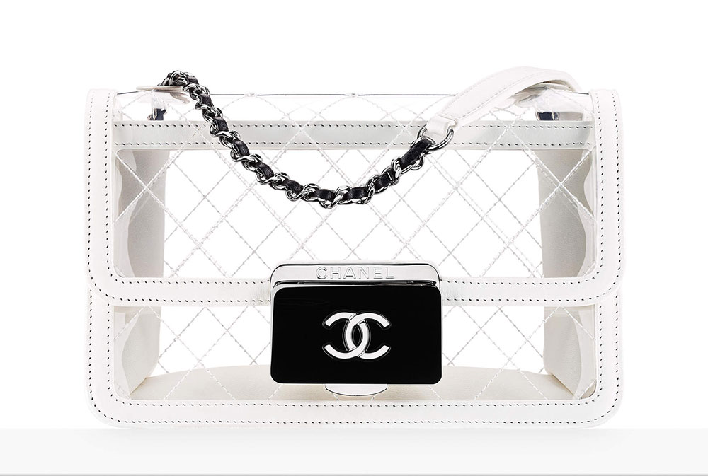chanel clear purse