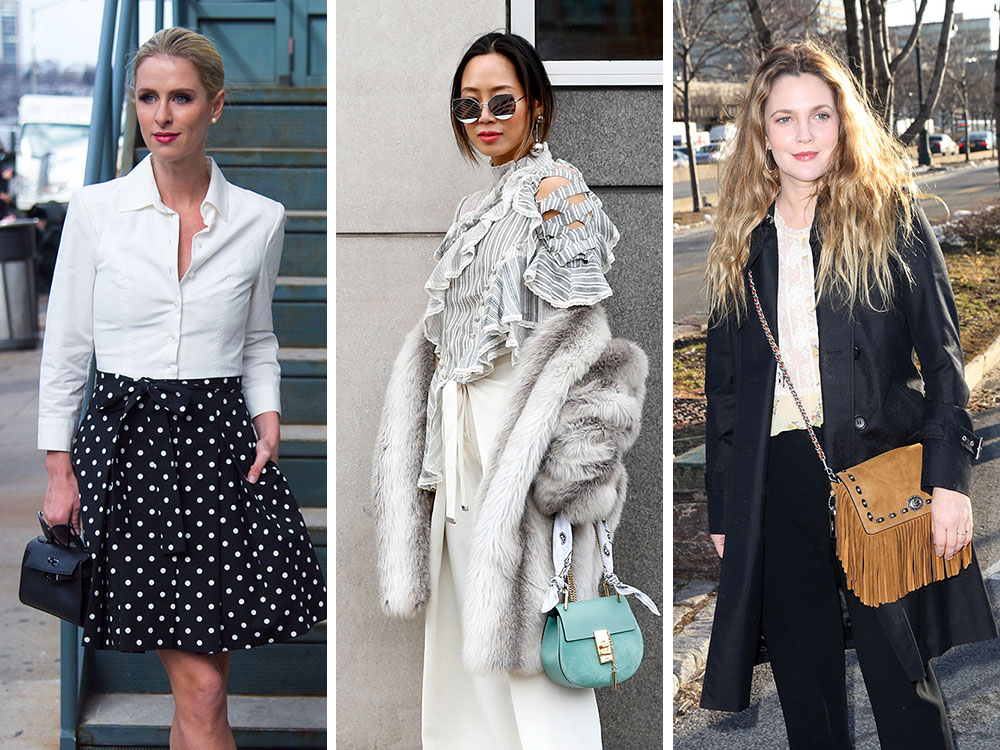 50+ Bags and the Celebrities Who Carried Them at New York Fashion Week Fall  2014 - PurseBlog