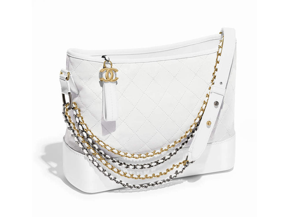 Chanel Gold Quilted Leather Medium Gabrielle Hobo Chanel