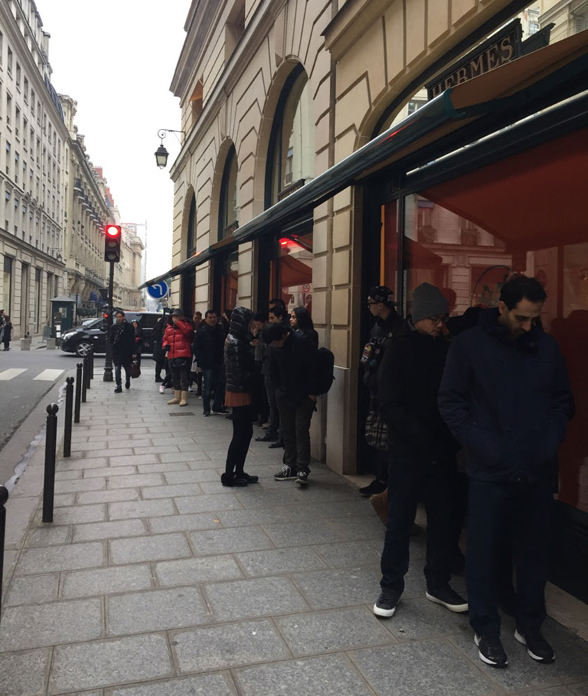 Shopping at Hermès Faubourg Saint-Honoré