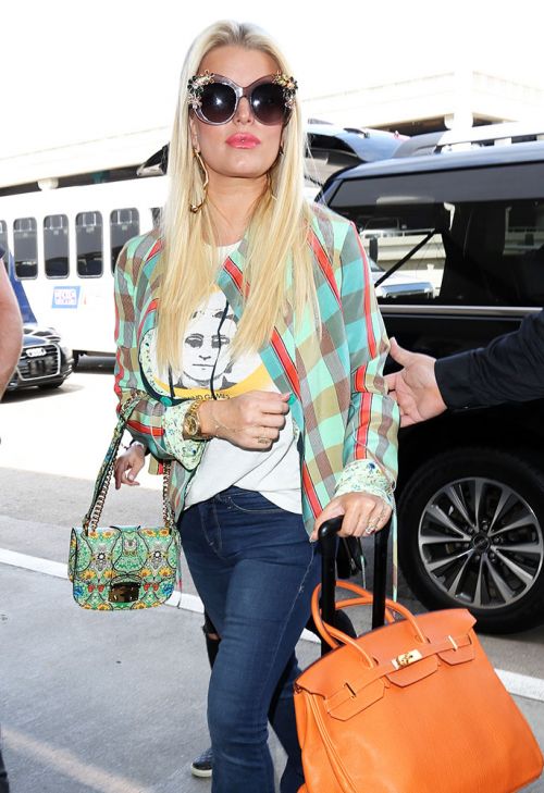 Sac à Main Jessica Simpson Beige – Grand Logo, état Excellent, Taille Moyenne