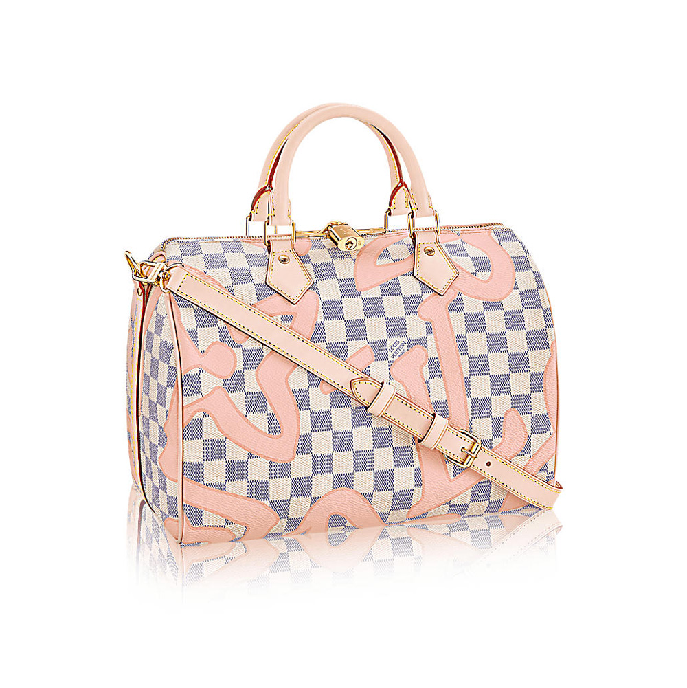 Louis Vuitton Speedy Bandouliere 30 Damier Azur Review, Speedy B