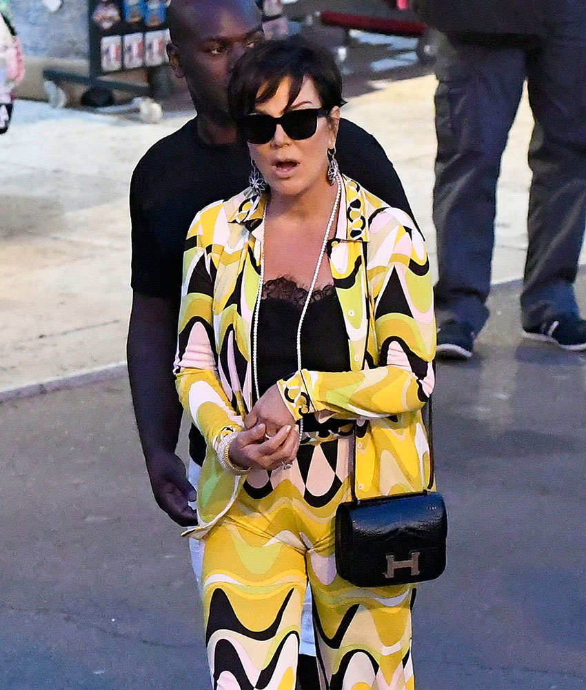 Kris Jenner shows off her Hermes, Louis Vuitton AND Gucci luggage