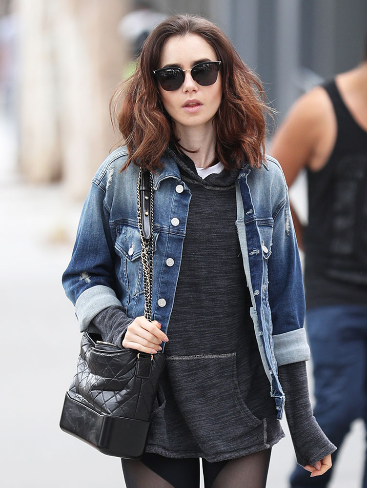 Just Can't Get Enough: Lily Collins and Her Chanel Gabrielle Bag