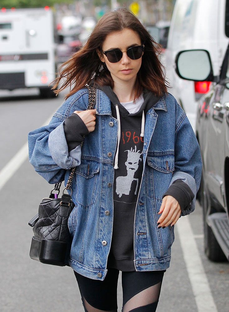 Just Can't Get Enough: Lily Collins and Her Chanel Gabrielle Bag - PurseBlog