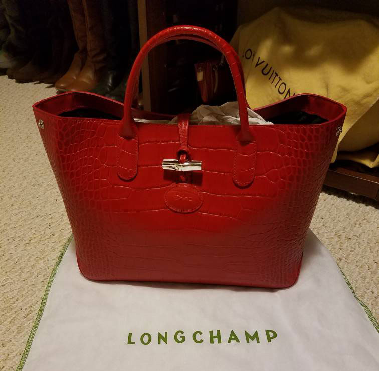 Must Have Mini: Longchamp Le Pliage Cuir Croco - PurseBlog