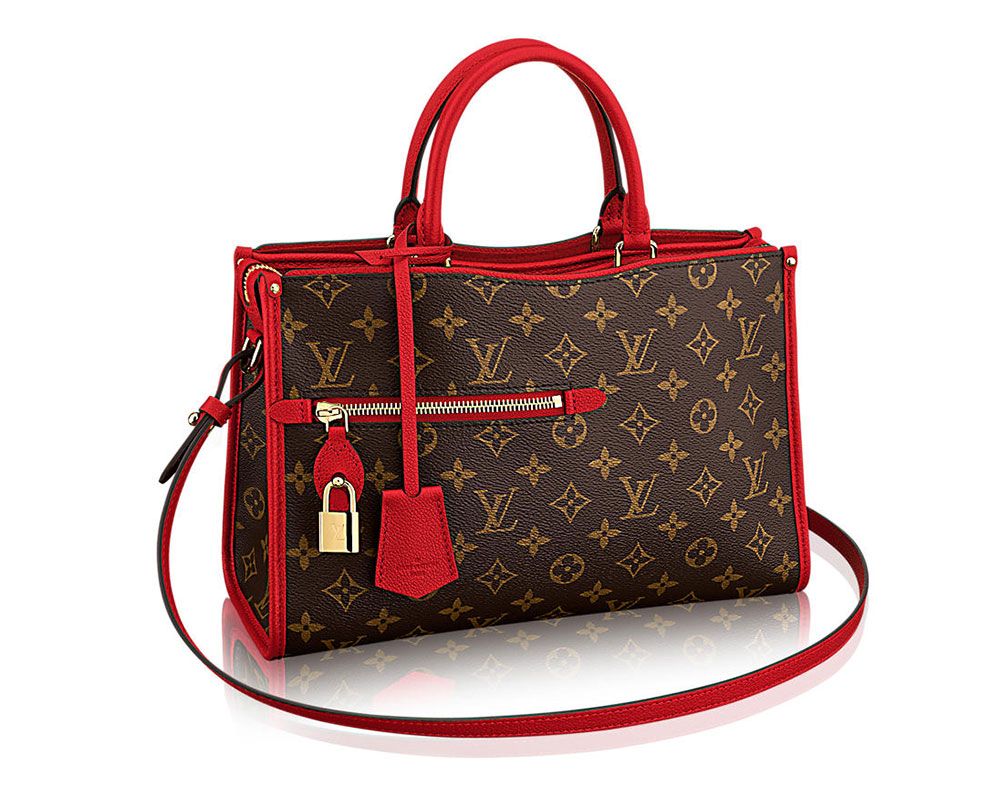 lv purse with red