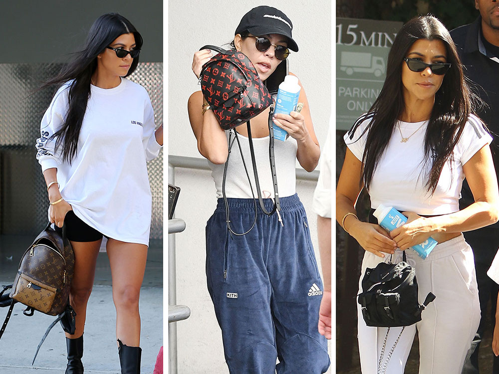 kourtney kardashian prada backpack