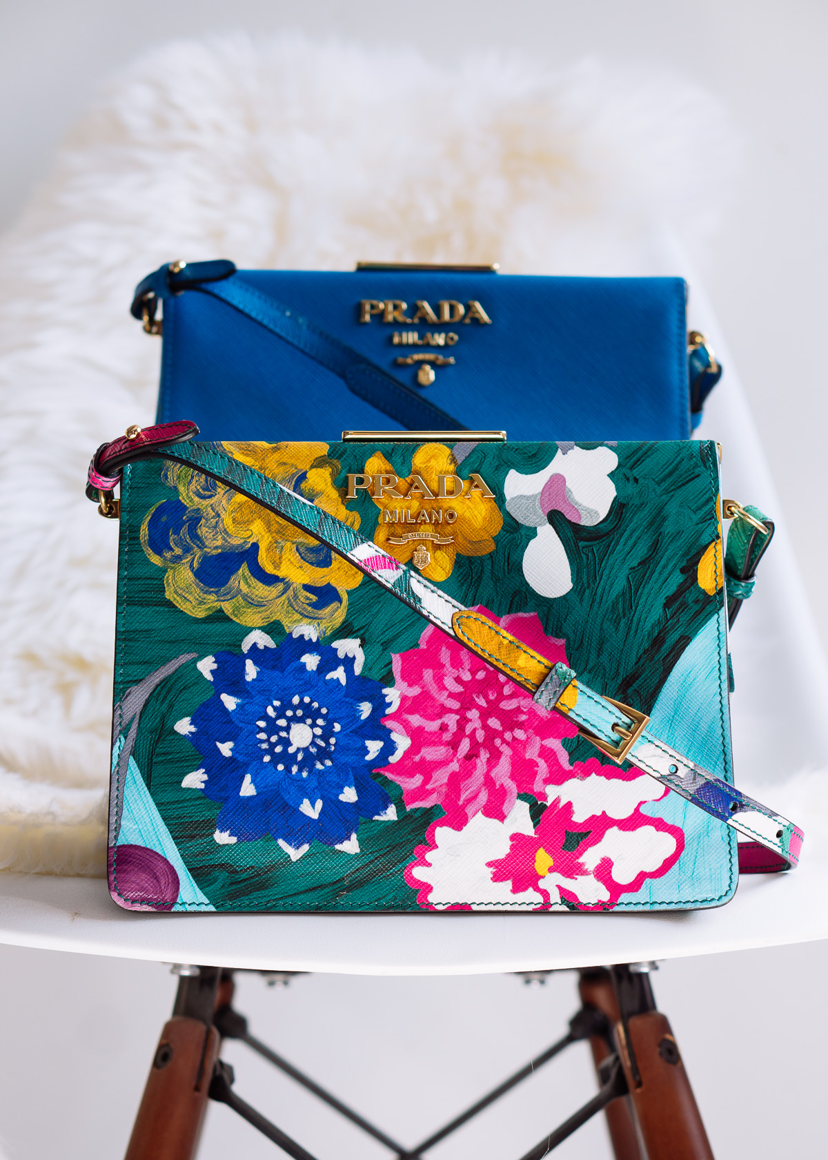 prada floral bag