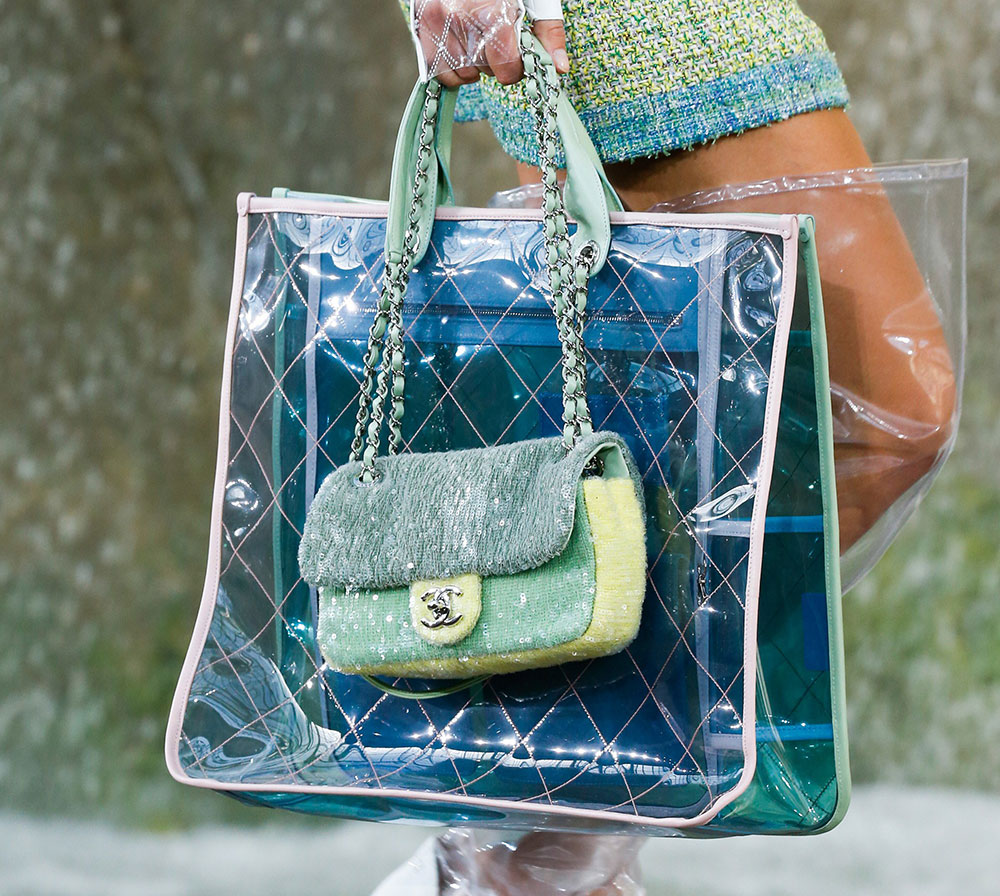 59 Brand New Chanel Bags, Straight From the Brand's Mermaid Blue Spring  2018 Runway in Paris - PurseBlog