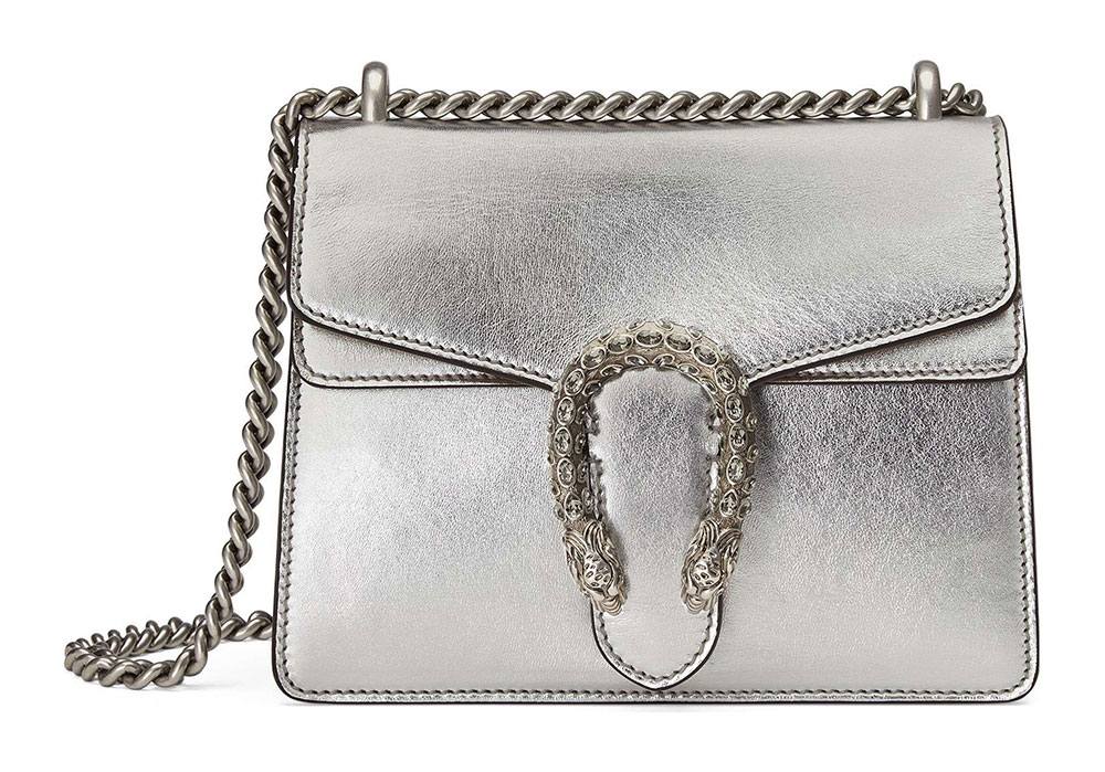 Metallic Silver Bags are Fall 2017's Most Versatile Color Trend