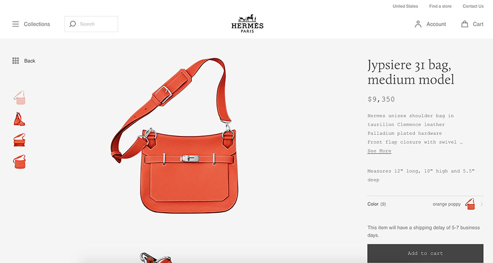 hermes new website