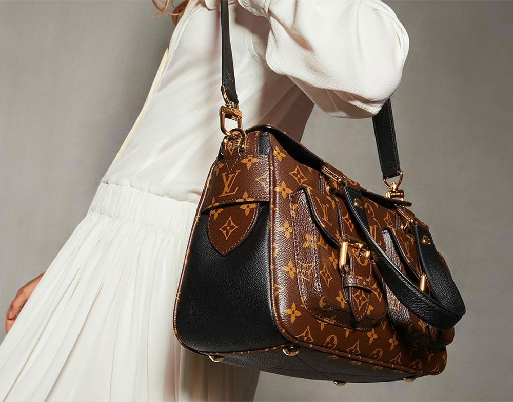 Louis Vuitton Noir Monogram Canvas Manhattan Bag - Yoogi's Closet