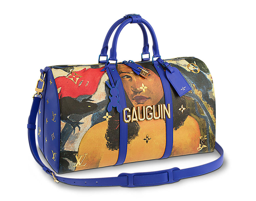 jeff koons X louis vuitton: masterpieces meet metallic monograms, leather  and gold