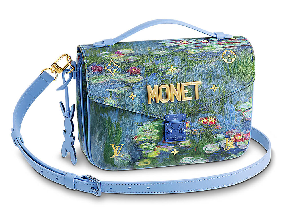 Louis Vuitton x Jeff Koons Neverfull Claude Monet Masters (Without Pouch)  MM Lavender Multicolor in Coated Canvas with Brass - US