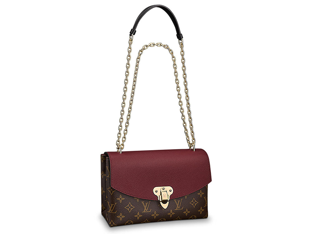 louis vuitton burgundy purse